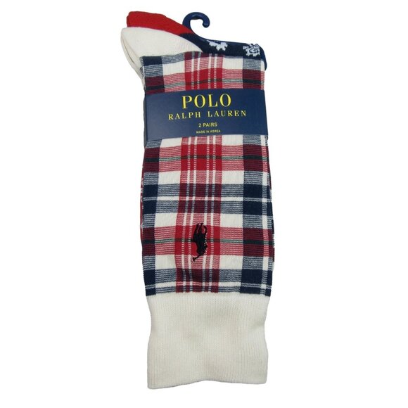 Polo Ralph Lauren Other - Polo Ralph Lauren Plaid & Bandana Slack Socks Men's Size 6-12.5 (2 PAIRS) NEW